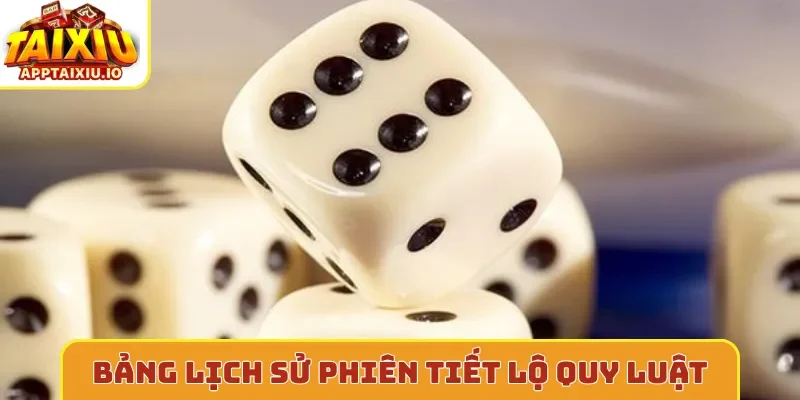 Bảng lịch sử phiên tiết lộ quy luật