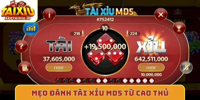 Mẹo đánh tài xỉu MD5