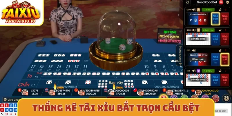 Thống kê tài xỉu bắt trọn cầu bệt